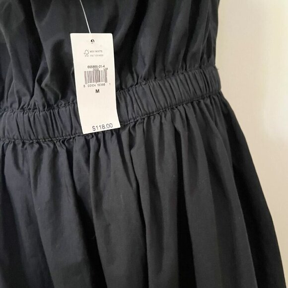 NWT GAP SUMMER 2023 BLACK COTTON HALTER OPEN BACK CROCHET TIERED MAXI DRESS - Picture 7 of 13